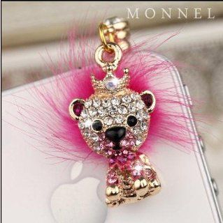 ip657 Cute LION Dust Proof Phone Plug Cover Charm For iPhone 4 4S Cell Phone Cell Phones & Accessories