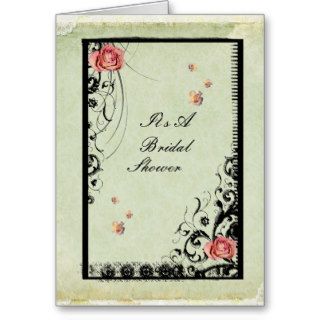 Shabby Chic Bridal Shower invitation Greeting Cards