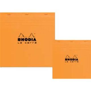 Rhodia Classic Orange Notepad 8.25X8.25 SQ Grid 