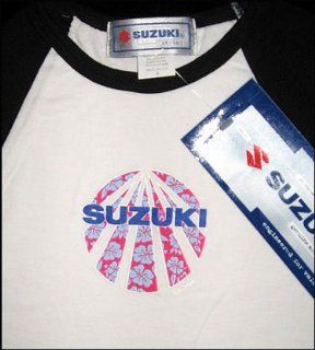 SUZUKI Motorcycle Racing Women's Ladies Long Sleeved T Shirt Shirt SMALL  