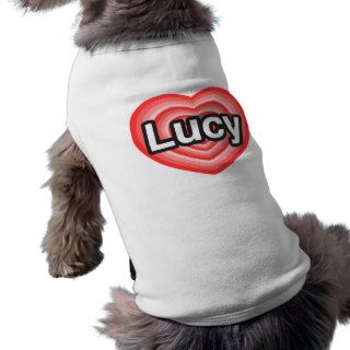 I love Lucy. I love you Lucy. Heart Dog Clothing