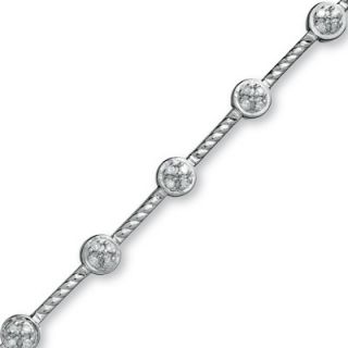 CT. T.W. Diamond Fashion Bracelet in Sterling Silver   7.25
