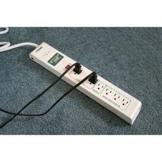 Prime Wire & Cable 6-Outlet Energy Saver Surge Protector  Extension Cords