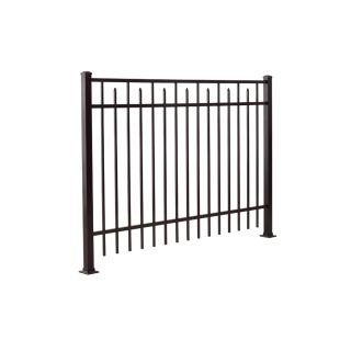 Gilpin Black Aluminum Fence Panel (Common 36 in x 72 in; Actual 36 in x 71.125 in)