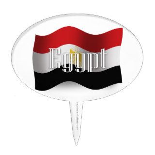Egypt Waving Flag Cake Picks