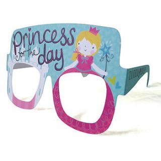 birthday girl princess card glasses by tandem green