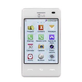 White LG 840G Prepaid Phone With Triple Minutes (Tracfone) Cell Phones & Accessories