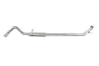 MBRP S6126TD 4" T409 Stainless Steel Single Turn Down Turbo Back Exhaust System Automotive
