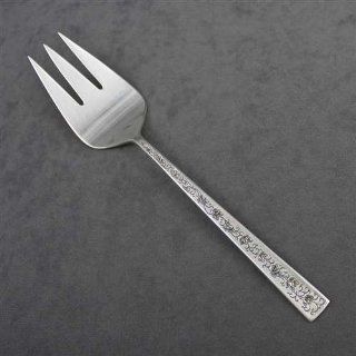 Silver Lace by 1847 Rogers, Silverplate Cold Meat Fork Kitchen & Dining