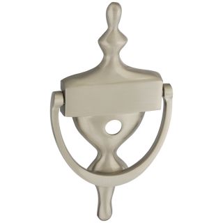 National 7 in 160 Degree Satin Nickel Entry Door Knocker and Viewer