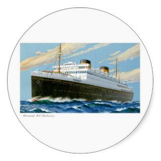 MV Britannic Cunard Line Passenger Ship Stickers