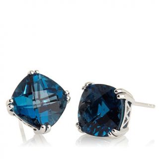 Colleen Lopez 13ct London Blue Topaz Sterling Silver "Rhythm and Blues" Stud Ea