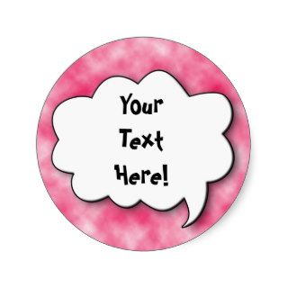 Share Your Thoughts Round Stickers