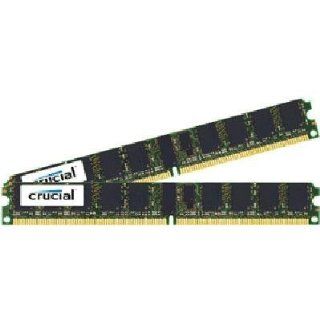 Crucial Technology CT2CP51272AV667 8 GB (4 GBx2) 240 pin DIMM DDR2 PC2 5300 CL5 Registered ECC DDR2 667 1.8V 512Meg x 72 Low Profile Memory Kit Electronics