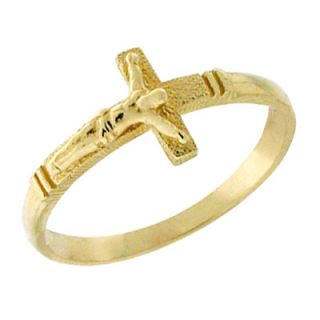 crucifix ring in 14k gold size 4 orig $ 179 00 152 15 add