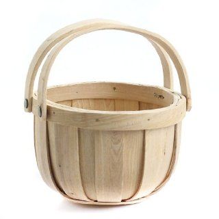 Old Fashioned Chipwood Apple Basket for Crafting, Designing, and Organizing   Home Storage Baskets