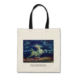 Before The Lightning Frightened Horse Tote Bags