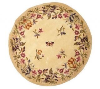 Royal Palace ButterflyFields 6 Round Wool Rug —