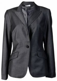 Calvin Klein Women's Pick Stitch Blazer Jacket Black/Cream (12)