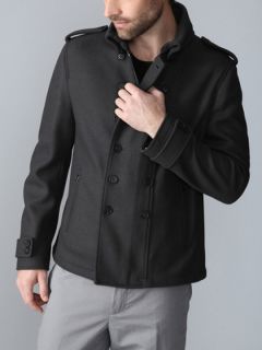 Wool Double Breasted Short Jacket by John Varvatos