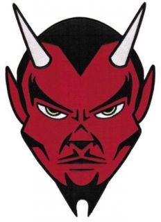 Red Devil Embroidered Patch Satanic Evil 666 Lucifer Satan Iron on Emblem Large Clothing