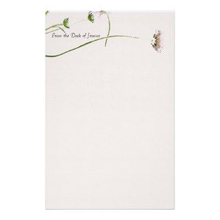 Flowers & Stems Personalized Stationery