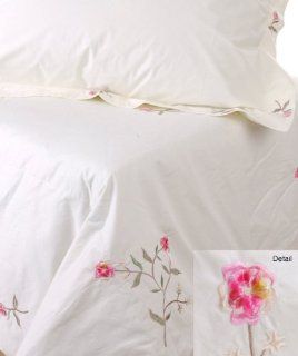 Northern Nights Pacific Coast Feather Embroidered 300 TC 525 FP Down King Comforter and Sham Set in Cream  