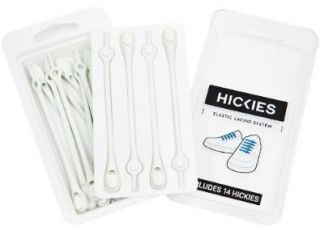 HICKIES Elastic Lacing System (White Body / White Head) Shoes