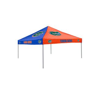Logo Chairs Checkerboard Tent 9 ft W x 9 ft L Square Blue and Orange Standard Canopy