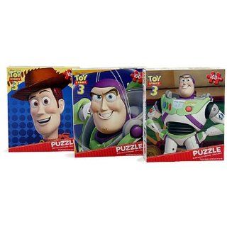 Toy Story 3 Puzzles [3 Puzzle Pack   100 Pieces Each] Toys & Games