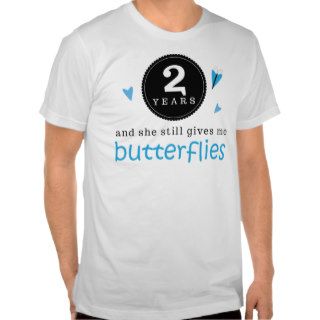 Gift For 2nd Wedding Anniversary Butterfly Shirts