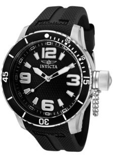 Invicta 1670  Watches,Mens Specialty/Corduba Black Dial Black Polyurethane, Casual Invicta Quartz Watches