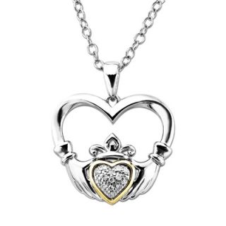heart pendant in sterling silver and 14k gold $ 149 00 add to bag send