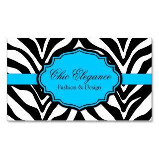 Elegant Zebra Print Business Cards