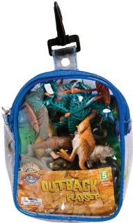 Australian Outback Animal Playset in Clip Bag 12 Piece Toy Figure set for Play on the GO Toys & Games