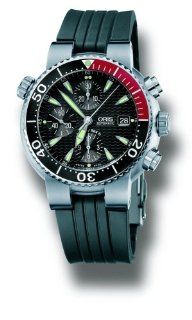 Oris Men's 674 7542 7154RS Divers Titan Chronograph Automatic Watch Oris Watches