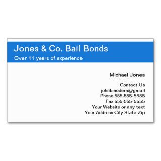Bail Bonds Business Cards