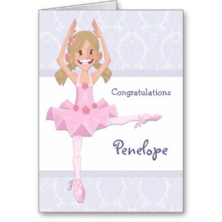 Congratulations on your Ballet Recital Greeting Cards