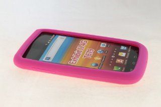 Samsung Exhibit II 4G T679 Skin Case Cover for Hot Pink Cell Phones & Accessories