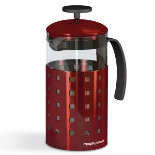 Morphy Richards Accents 8 Cup Cafetiere   Red      Homeware
