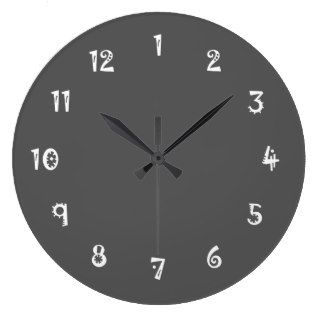 Laughable Color Complementing Granite Grey Wall Clocks
