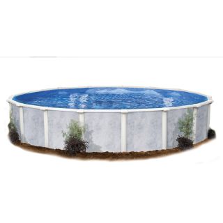 Embassy PoolCo Sierra Pines 24 ft x 12 ft x 52 in Oval Above Ground Pool