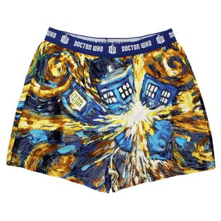 Doctor Who Van Gogh TARDIS Boxers 2 pack