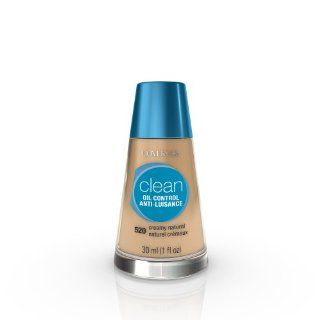 CoverGirl Clean Oil Control Liquid Makeup, Creamy Natural (N) 520, 1.0 Ounce Bottle  Foundation Makeup  Beauty