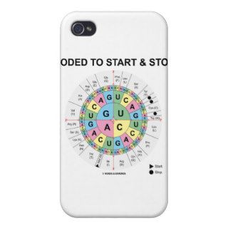Coded To Start And Stop (Codon Wheel) iPhone 4 Case