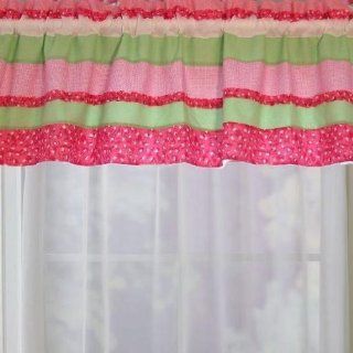 Annas Ruffle Valance in Pink  Window Treatment Valances  Patio, Lawn & Garden