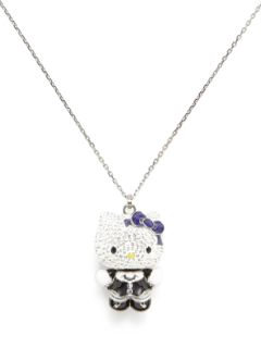 Hello Kitty Gothic Pendant Necklace by Swarovski Jewelry