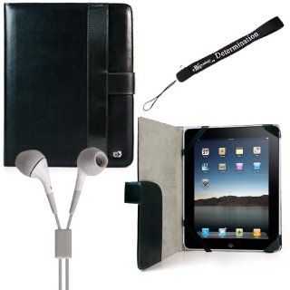 Strong Case Durable + Includes a eBigValue (TM) Determination Hand Strap Key Chain + Hi Fi Noise   Reducing Ear Buds Earphones for iPad 3.5 mm Jack Cell Phones & Accessories