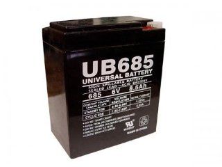 Compatible ELGAR / AMETEK UPS Sealed Lead Acid Battery, Replaces Part Number UB685 ER. Fits Models ELGAR / AMETEK TBRC1, TBRC2, TBRC3, 713523, 713511, CA1, CA2, 10000010135, 100 001 0074, 100 001 0073, 205A73A2, 73, 78, CI2, DG6 8, Dual.Lite 12 234, Dual.