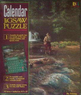 Buffalo Calendar Jigsaw Puzzle Fly Fishing 680 Piece Puzzle Toys & Games